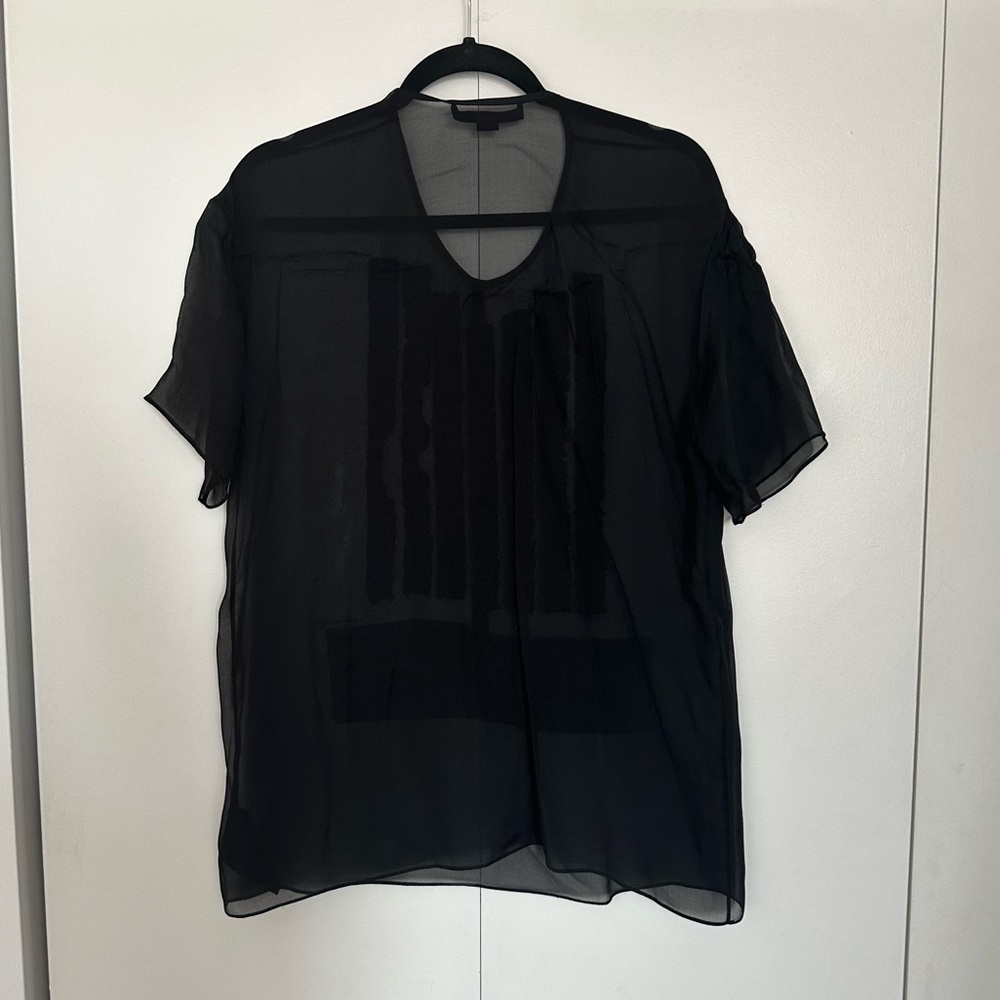 Alexander Wang 100% Silk Blouse - Black - Picture 8 of 9